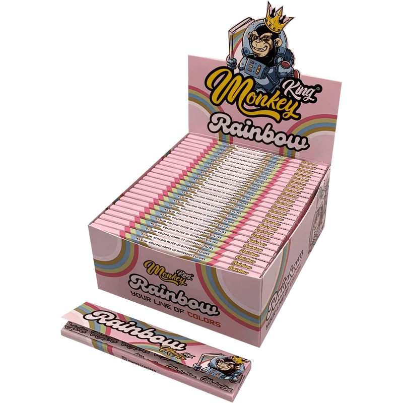 Monkey King King Size Papier Slim Rainbow 14gr 32 Blatt