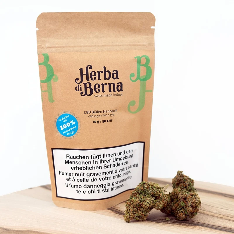 Herba di Berna Harlequin – CBD Blüten Indoor, 10 g