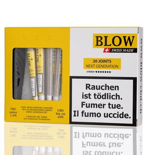 Blow CBD Joints «Sweet Haze Yellow» – Box mit 20 Stück
