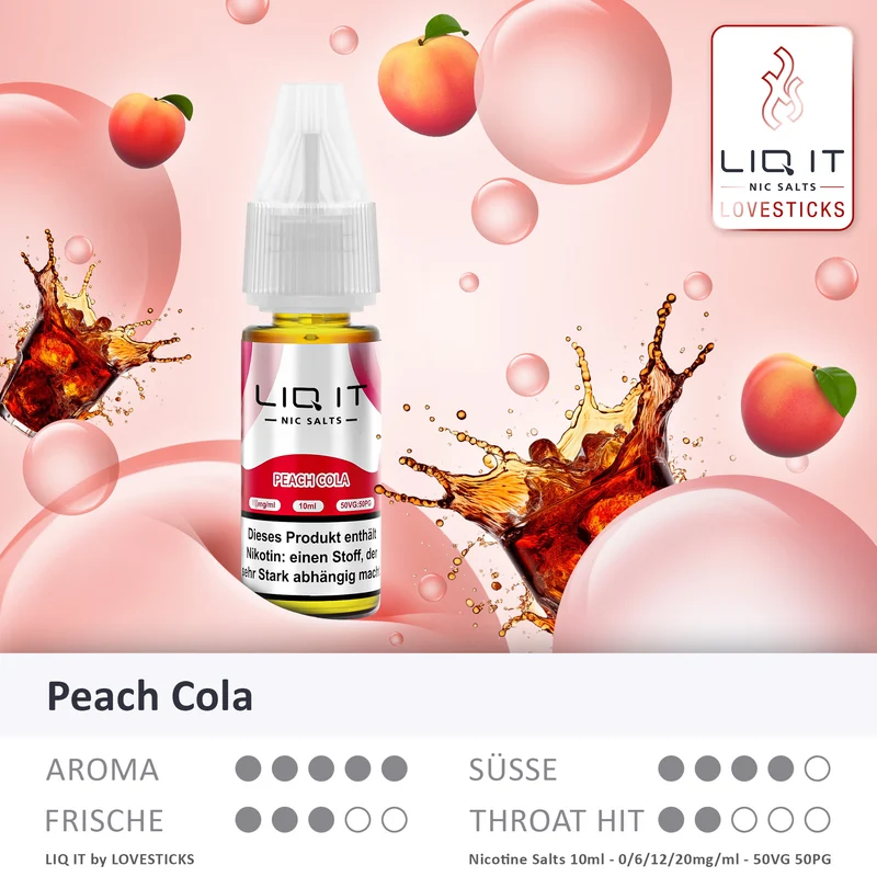 LIQIT - PEACH COLA 6MG/ML