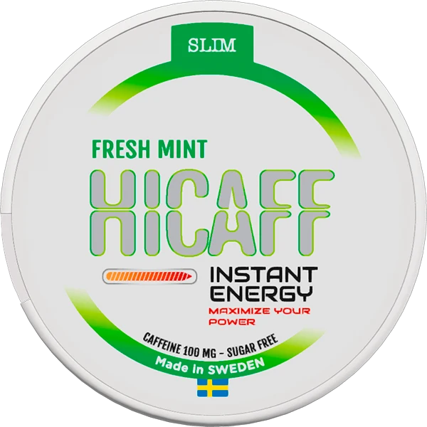 HICAFF Instant Energy Fresh Mint 100mg Slim