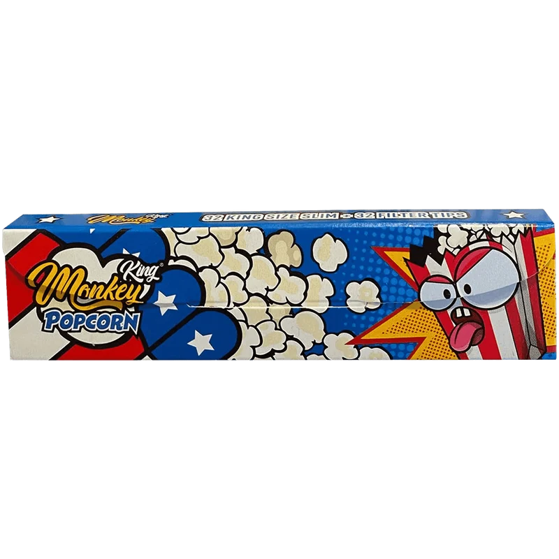 Monkey King King Size Slim Smell Pack Popcorn + Tips 14gr 32 Blatt