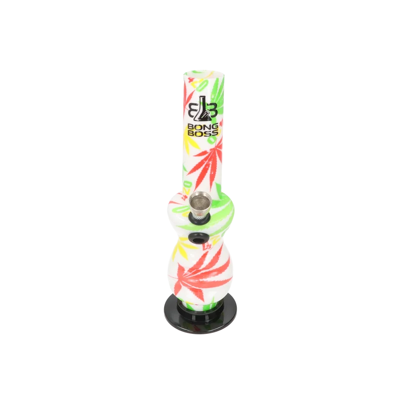 Bong Boss Acrylbong Hanf bunt , Ø 30mm