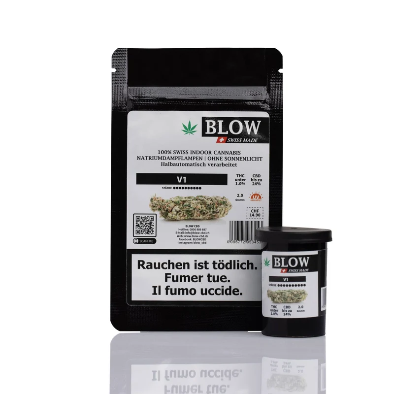 Blow Black V1 – CBD Blüten aus Indoor-Anbau, 2 g