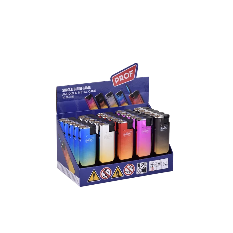 PROF FEUERZEUG - Single Blueflame Anodized Metal