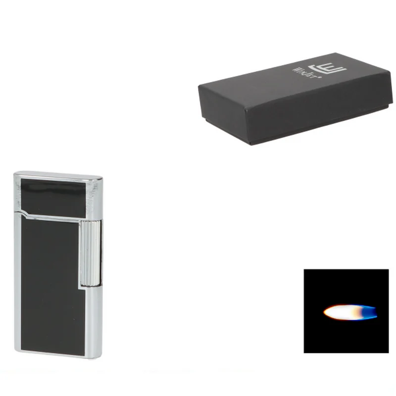 Winjet Flint Pibe Lighter med Sten - Sort/Chrom