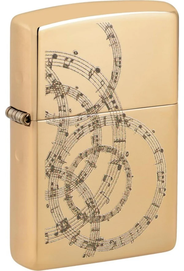 Zippo 254B Musical Notes Design