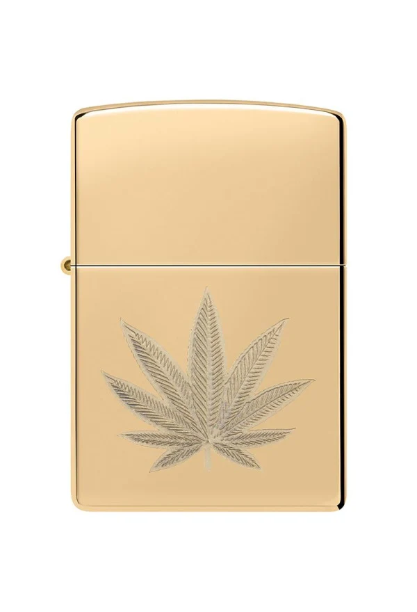 Zippo 254B Cannabis Leaf Design