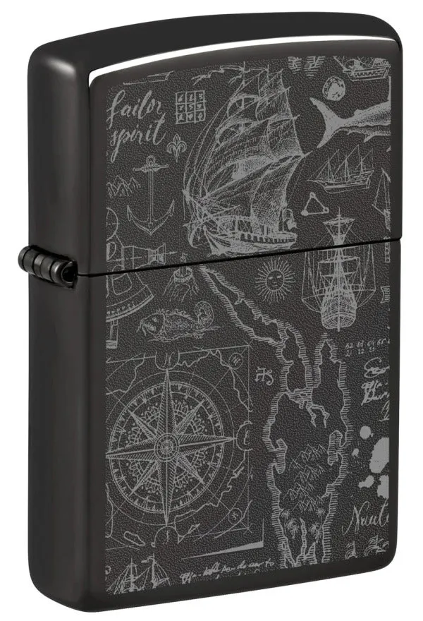 Zippo 24756 Nautical Pattern