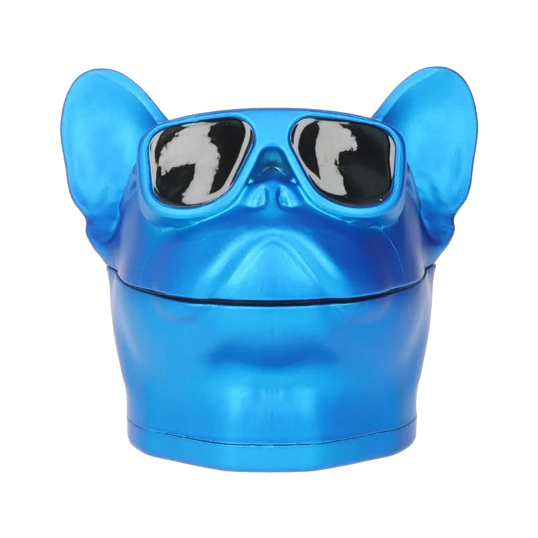 Super Heroes Grinder «Hund mit Brille» Blau – 4-teilig