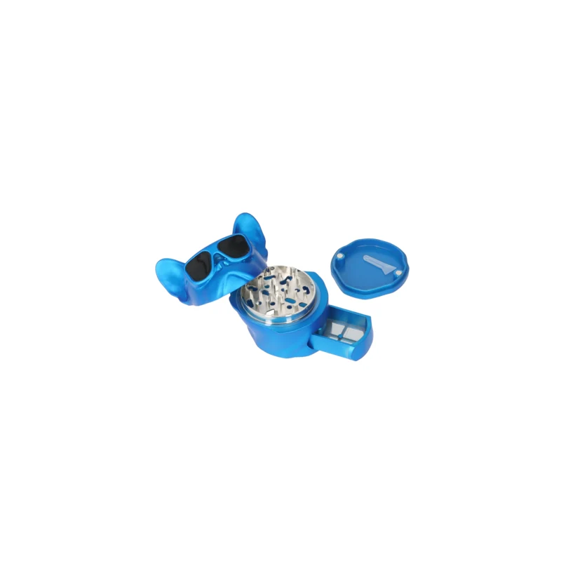 Super Heroes Grinder «Hund mit Brille» Blau – 4-teilig