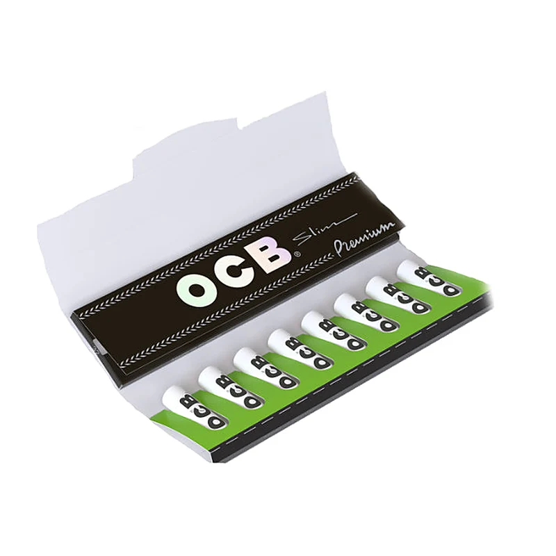 OCB Premium Slim Papers + Aktivkohlefilter – 7 mm, 20 Stück