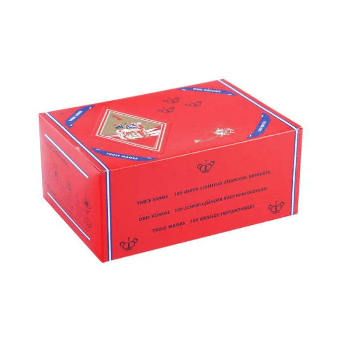 Three Kings Shisha-Kohle 33 mm (10 × 10 Stk.)