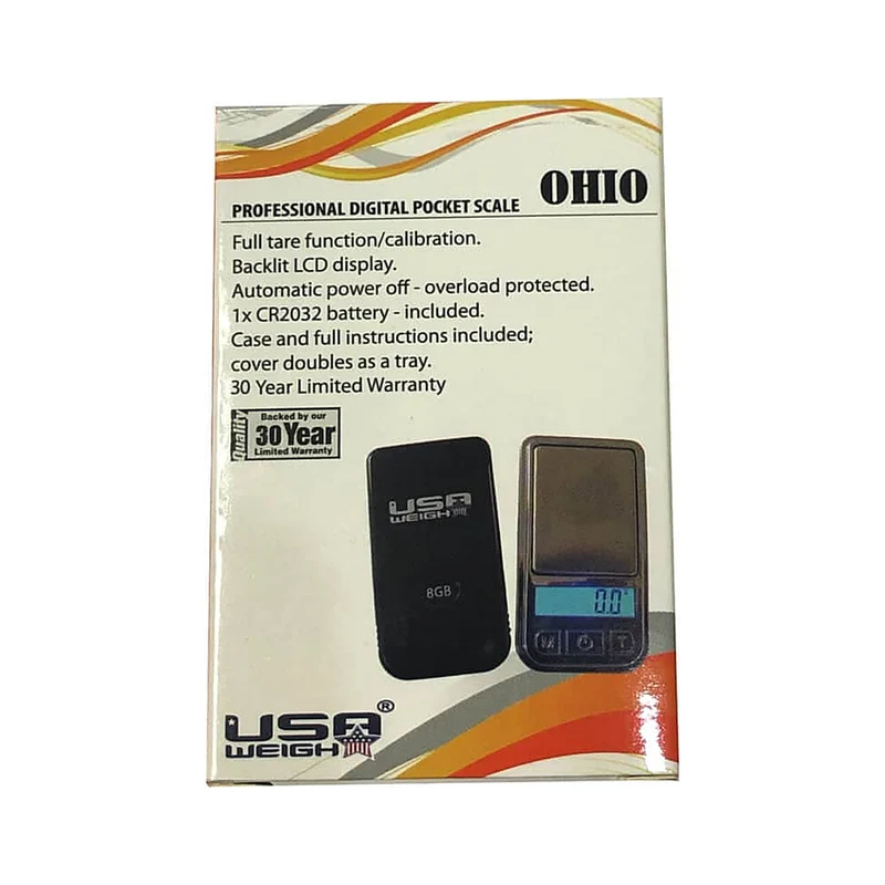 Digitalwaage Ohio – Feinwaage bis 50 g / 0.01 g