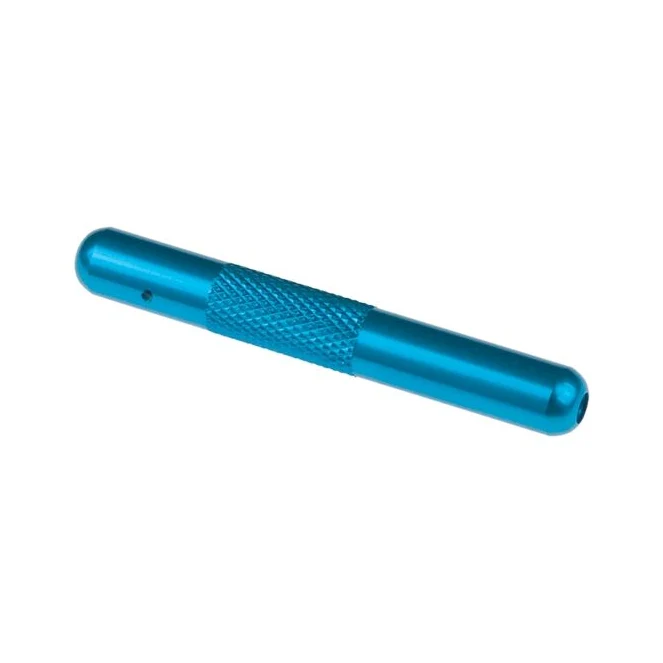 Schnupfrohr Aluminium Blau