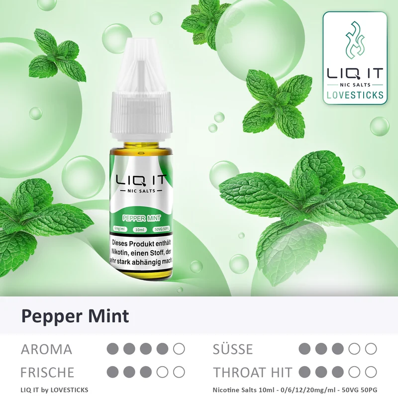 PEPPER MINT - LIQIT 0MG/ML ohne Nikotin