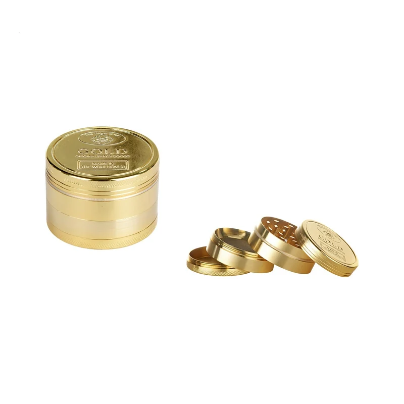 Dreamliner Alu Grinder «Goldbarren» – 4-teilig 47 mm