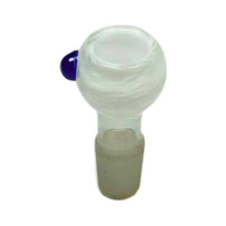 Glas-Steckkopf für Bong Weiss (1 Stk.)