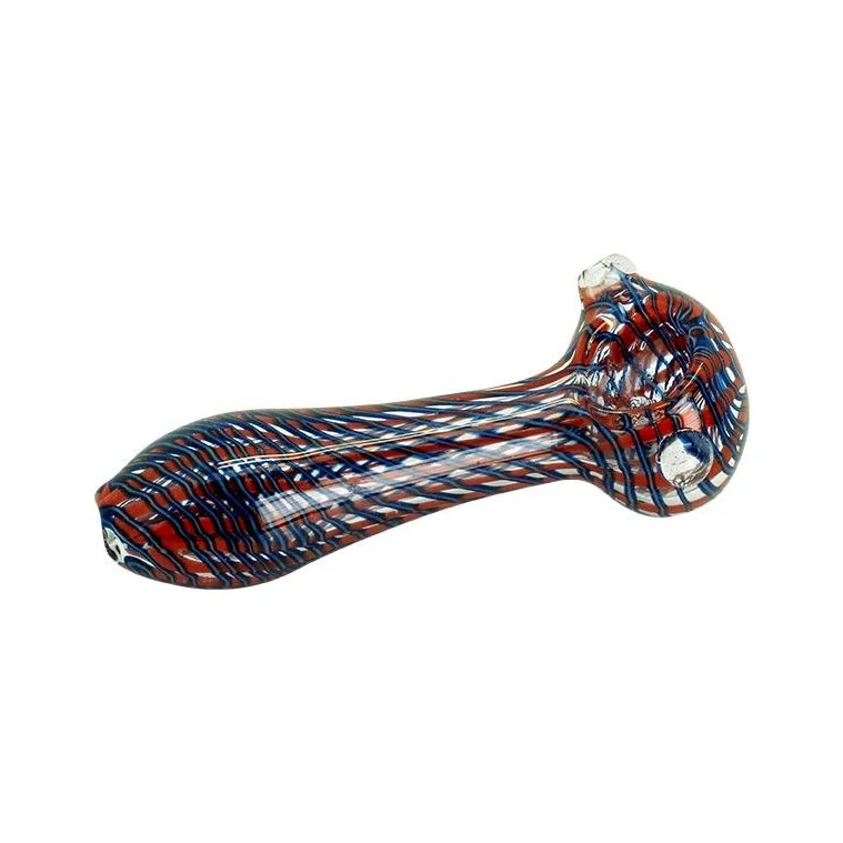 Glaspfeife Blue/Red