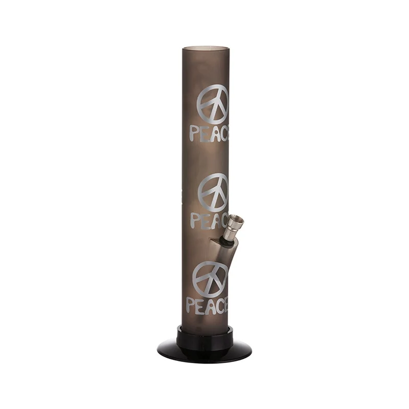 Dreamliner Acrylbong «Peace» Schwarz – Höhe 33 cm