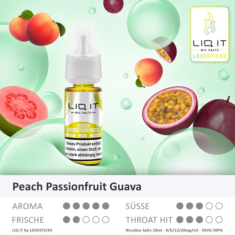 PEACH PASSIONFRUIT GUAVA- LIQIT 6MG/ML
