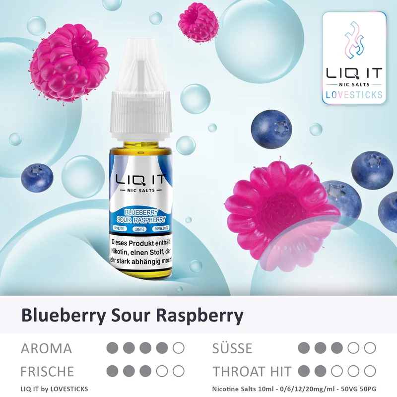 BLUEBERRY SOUR RASPBERRY - LIQIT 6MG/ML