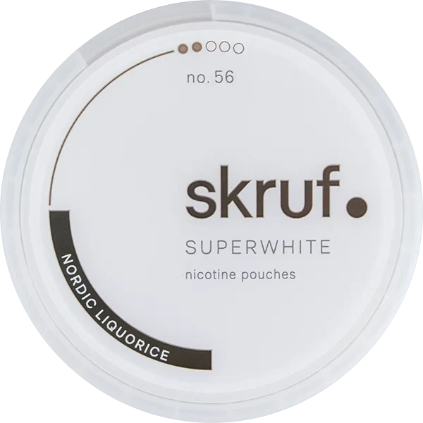 Skruf Superwhite No. 56 Nordic Liquorice Medium Slim