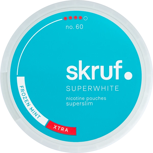 Skruf Superwhite No. 60 Frozen Mint Xtra Strong Superslim