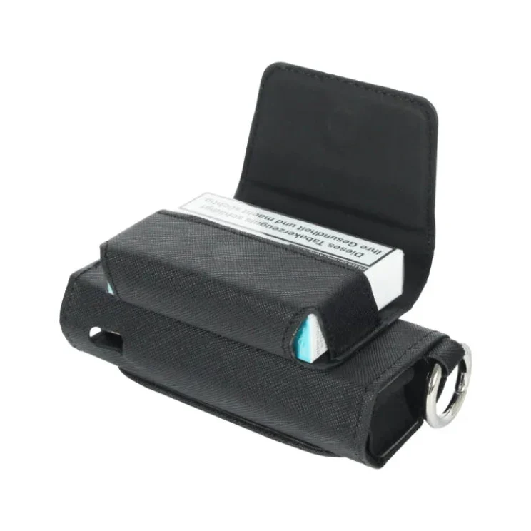 Hülle für IQOS – PVC Schutzhülle Schwarz mit Aufhänger