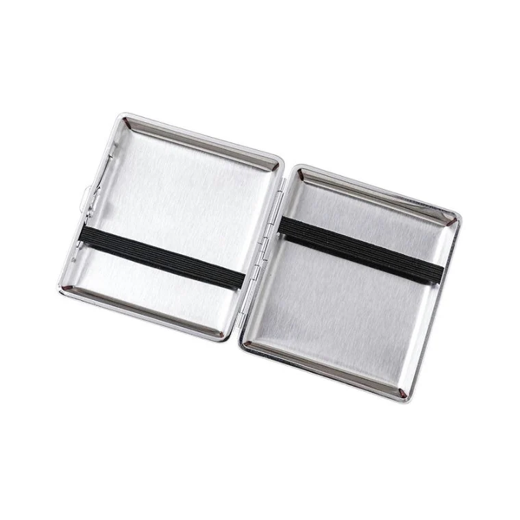 Angelo Zigarettenetui Vintage Leder Ocker