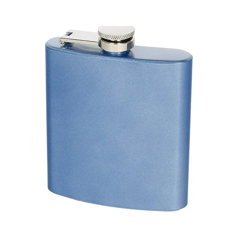 Flachmann «Glossy» Blau 6 oz