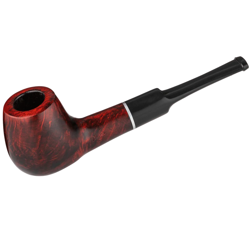 Angelo Pfeife rotbraun, gerade mit Ring