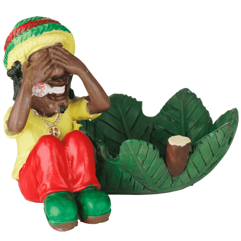 Aschenbecher Rasta sitzend, 12 x 9 x 10 cm