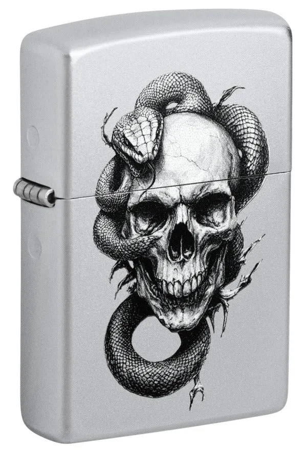 Zippo Skull and Snake Design