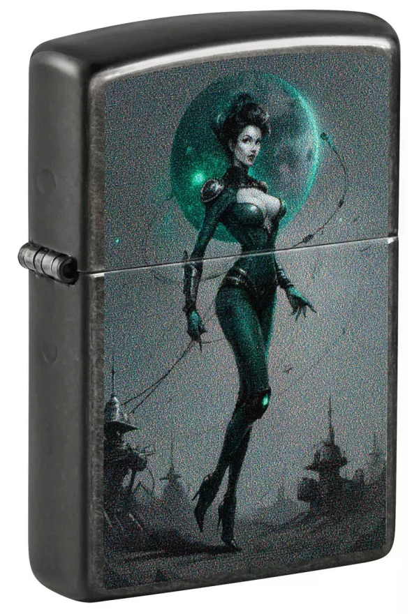 Zippo Sci-Fi Pin-up Design