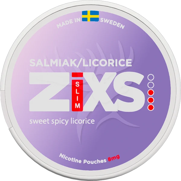ZiXS Salmiak/Licorice 8mg Slim