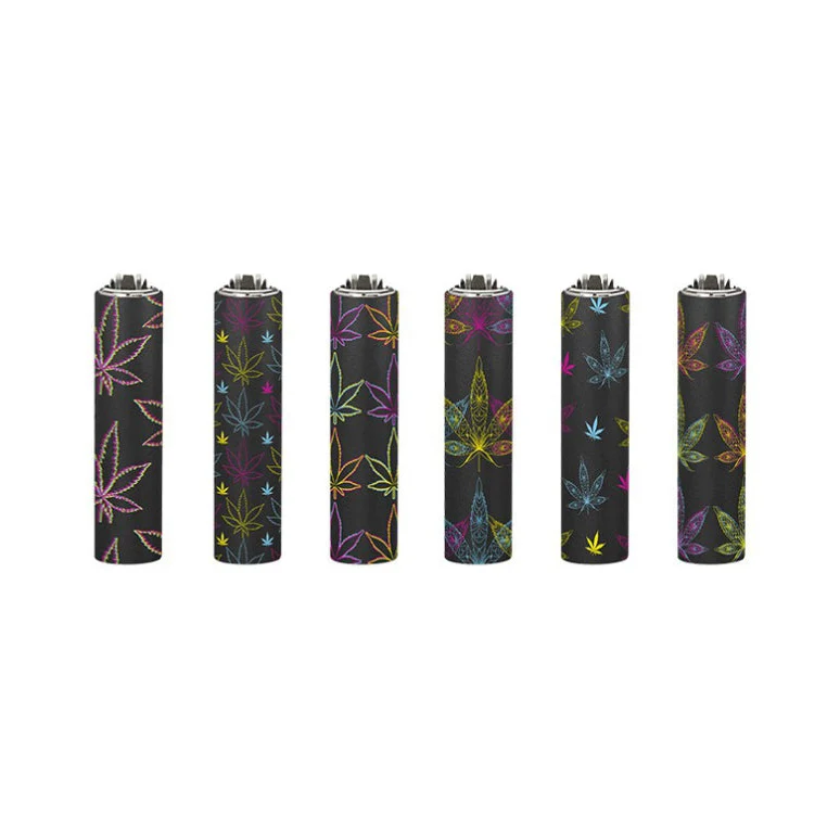 Clipper Micro Feuerzeug «Neon Leaves» (assortiert)