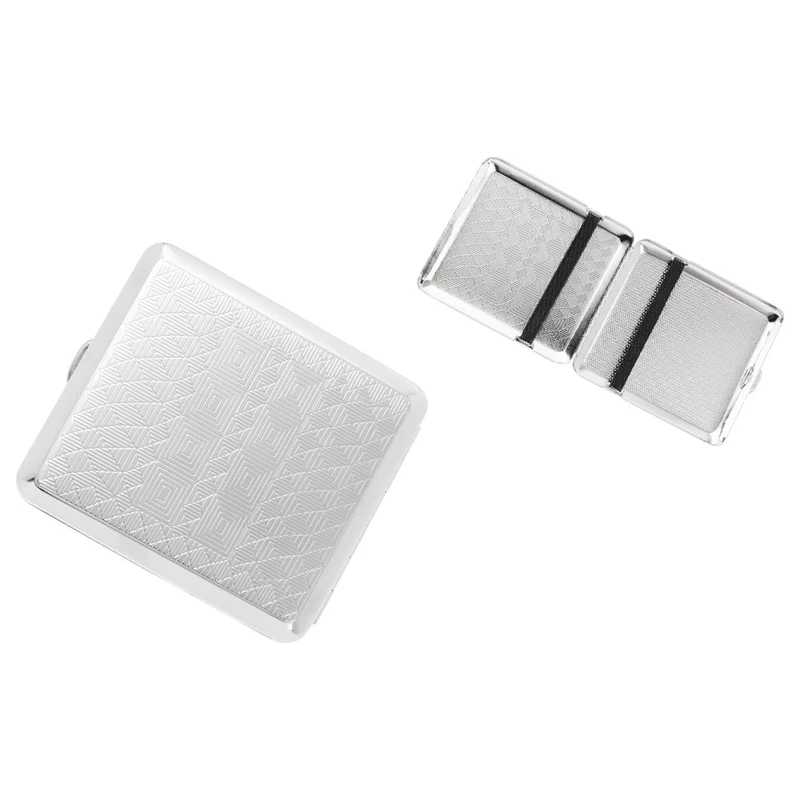 Angelo Cigaretetui - 18 King Size - Chrome Decor Rubber