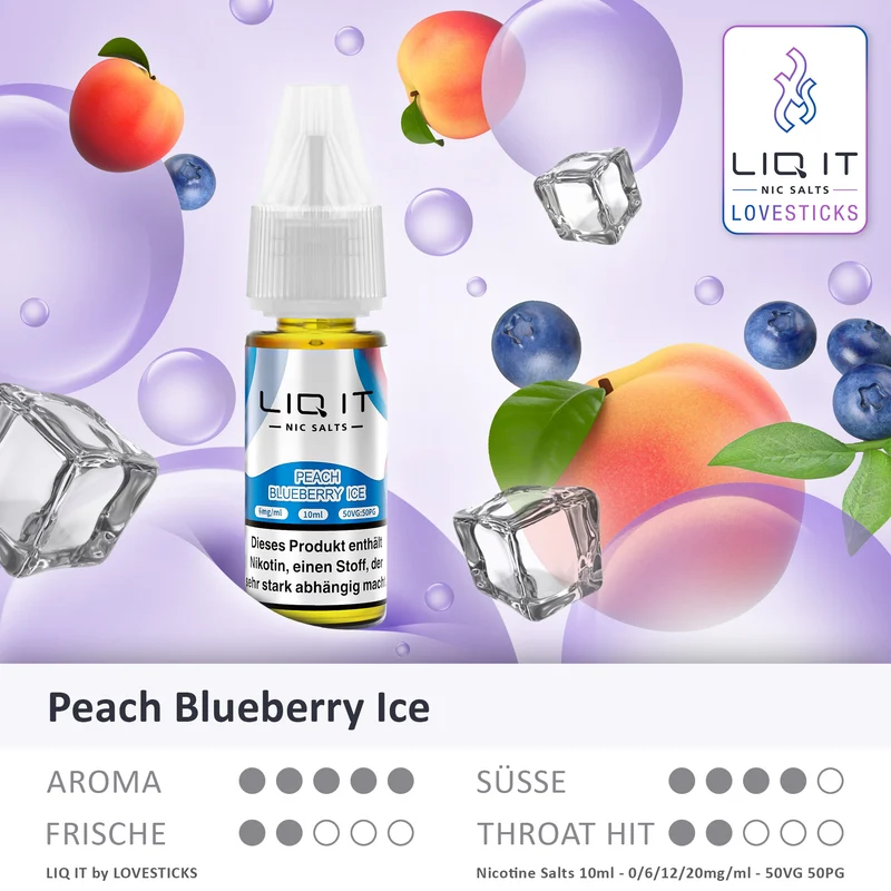 PEACH BLUEBERRY ICE- LIQIT 6MG/ML
