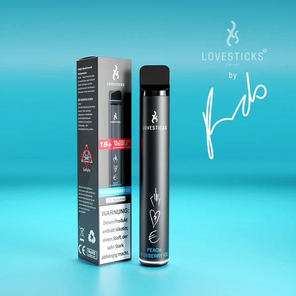 LOVESTICKS BY KURDO - PEACH BLUEBERRY ICE - 800 ZÜGE