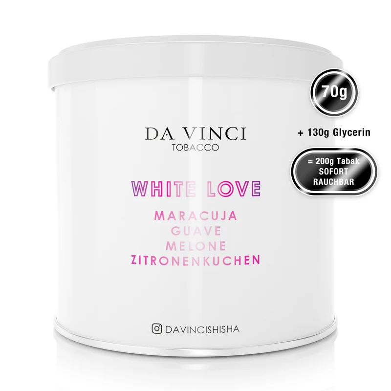 DA VINCI – WHITE LOVE 70g Tabak