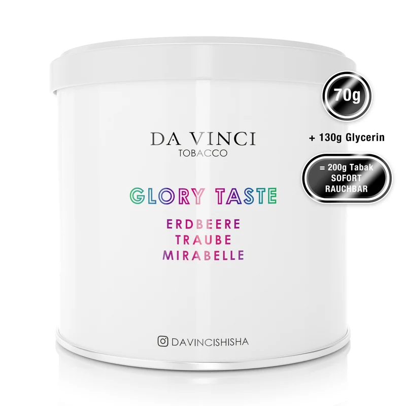 DA VINCI – GLORY TASTE 70g Tabak