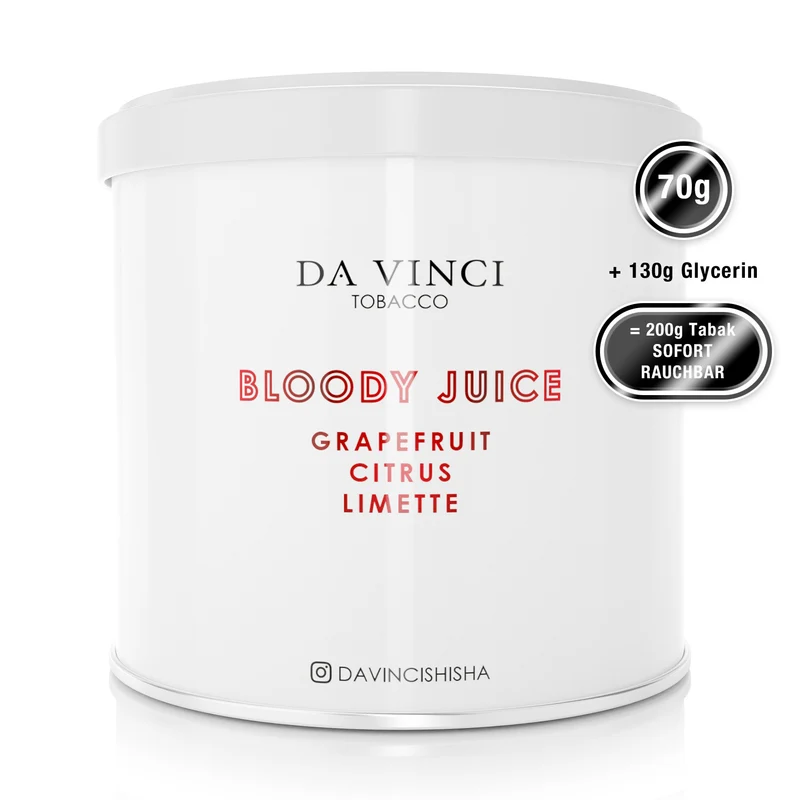DA VINCI – BLOODY JUICE 70g Tabak
