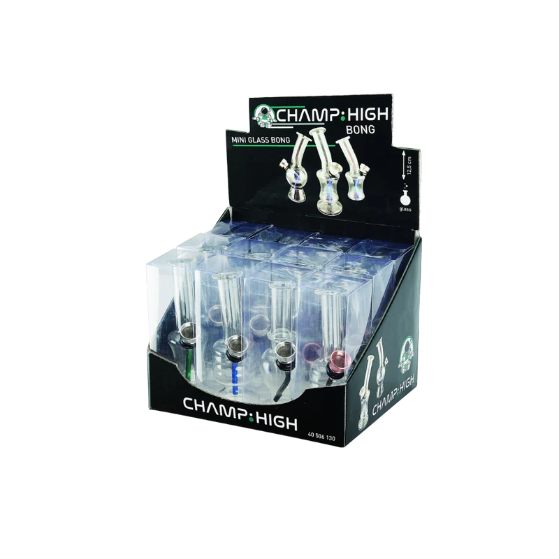 CHAMP HIGH BONG - Mini Glass Bong