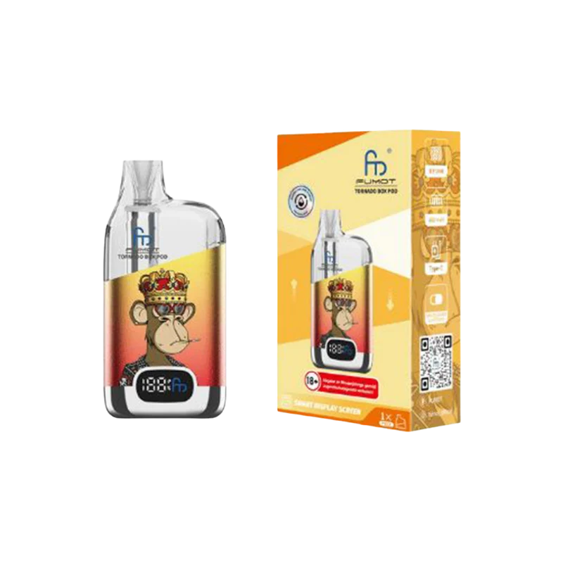 RANdM TORNADO Box Pod 12.000 Züge - Yellow Red
