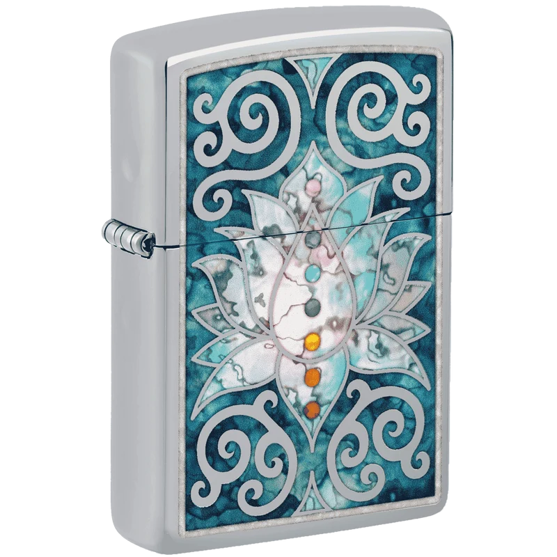 Zippo 60006541 Lotus Flower Design