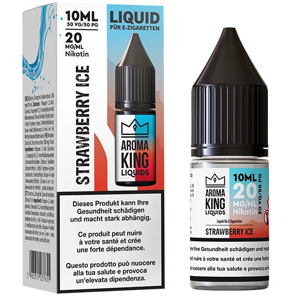 Aroma King Liquid 10ml Strawberry Ice 20mg