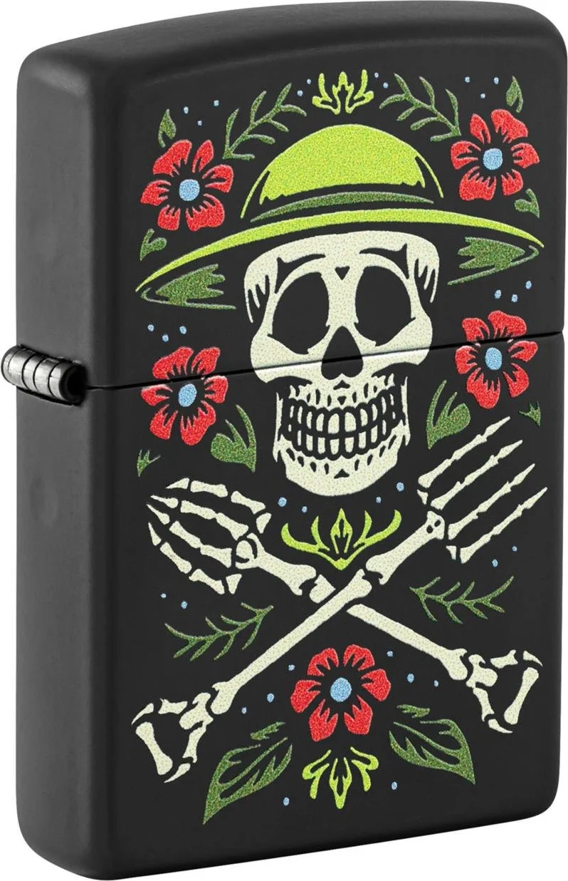 Zippo 218 Skull Gardener Design