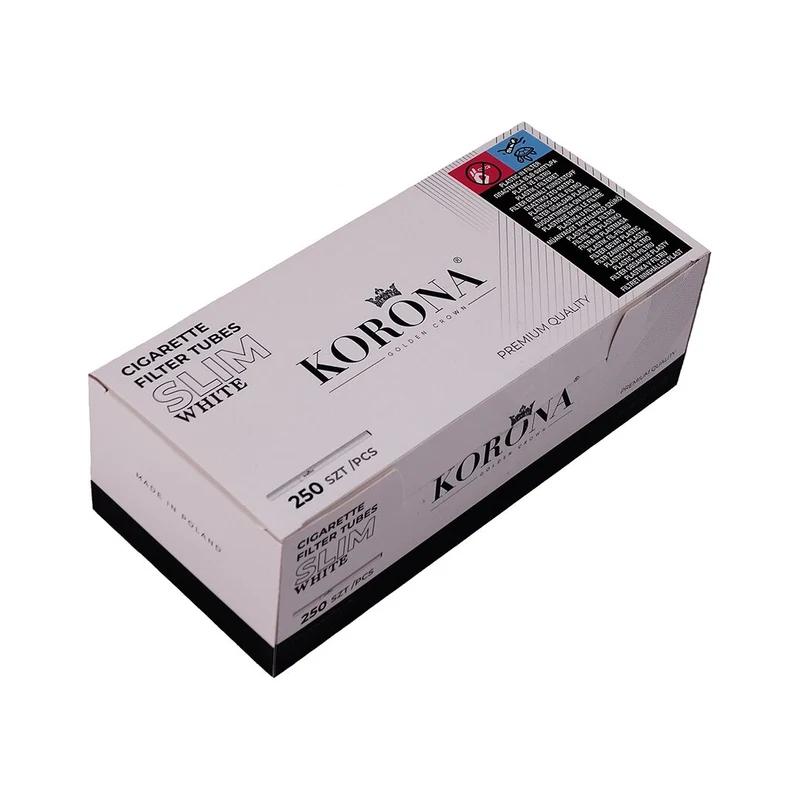 Korona Slim White Zigarettenhülsen – 250 Stück