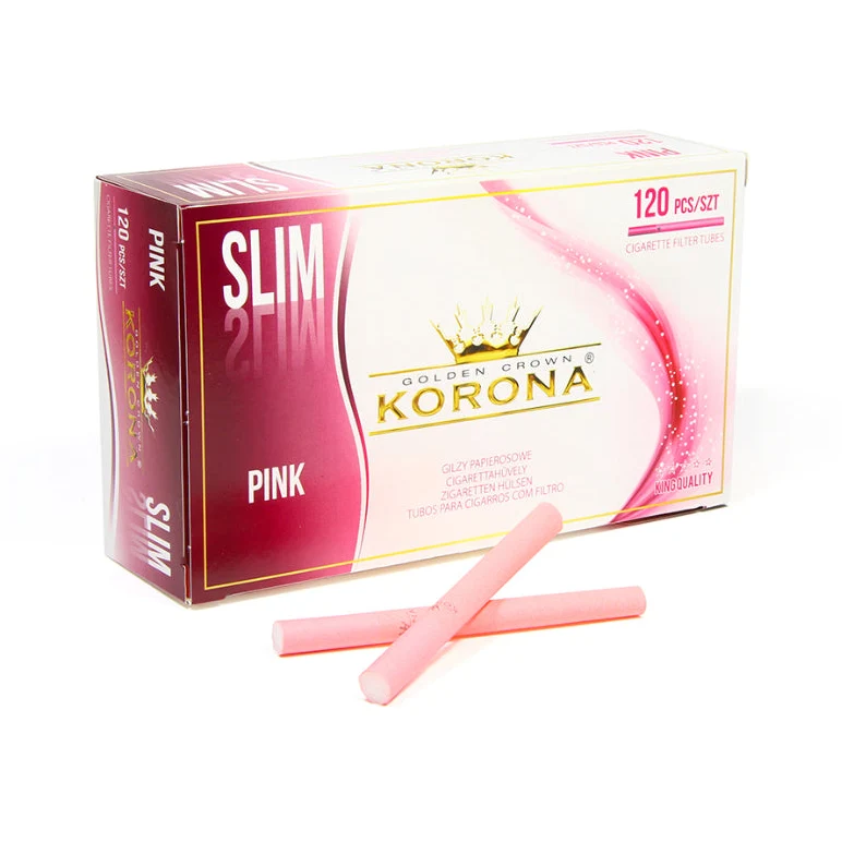 Korona Slim Pink Zigarettenhülsen – 120 Stück